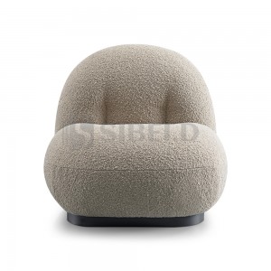 N11-YF-FM003 Modern comfortable hotel furniture living room white fabric velvet chair
