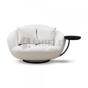 Chaise de loisirs blanche de style moderne N9-GD-L310