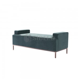 7.311Hotel furniture special design fabric upholstered seat with metal legs