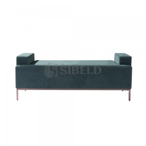 7.311Hotel furniture special design fabric upholstered seat with metal legs