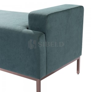 7.311Hotel furniture special design fabric upholstered seat with metal legs