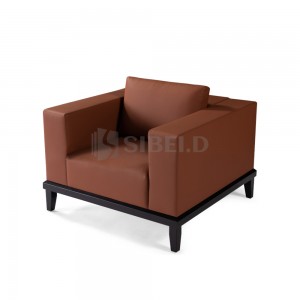 SF-1 Gaya Moden Single Seater Penerimaan Sofa Kulit Hotel