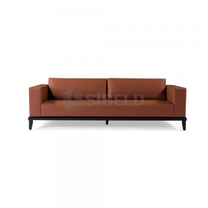 SF-01 Commerical furniture leather hotel modern sofa set