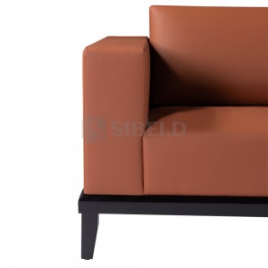 SF-01 Commerical furniture leather hotel modern sofa set