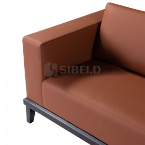 SF-01 Commerical furniture leather hotel modern sofa set