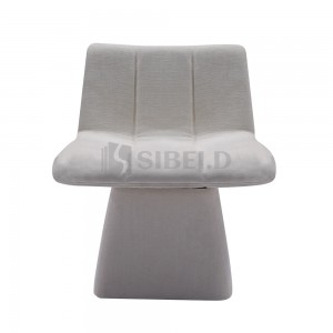 6.335 Fabric upholstered seat and back with swiveling base guest chair